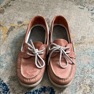 Sperry Boat Shoes with White Laces